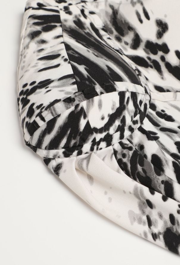 Balenciaga F/W 2009 Bicolor Silk Dress - 7