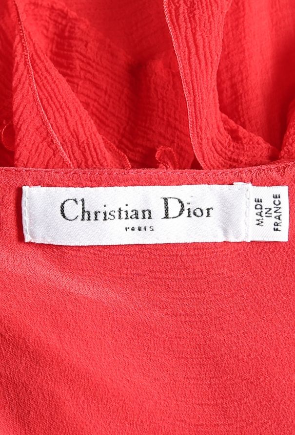 Dior Resort 2008 Ruffled Chiffon Dress - 6