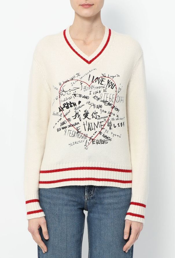 Dior 2020 Graphic Cashmere Sweater - 1