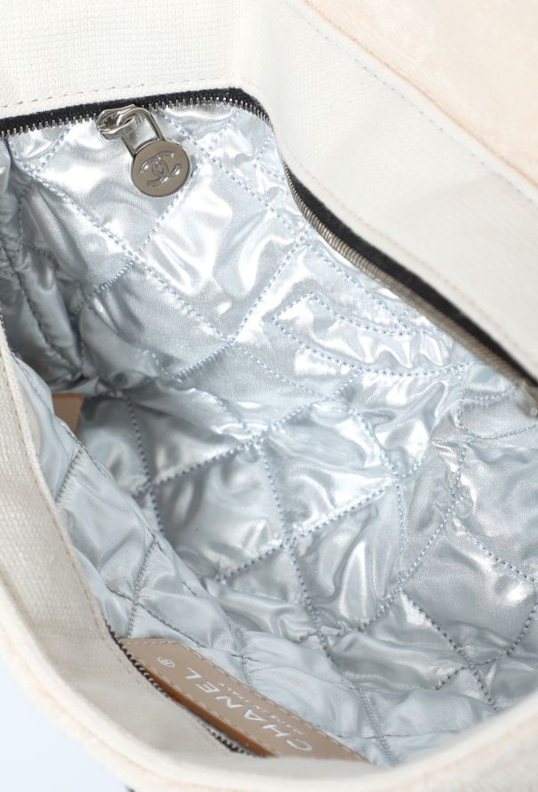 Chanel Quilted Terrycloth Flap Bag - 13