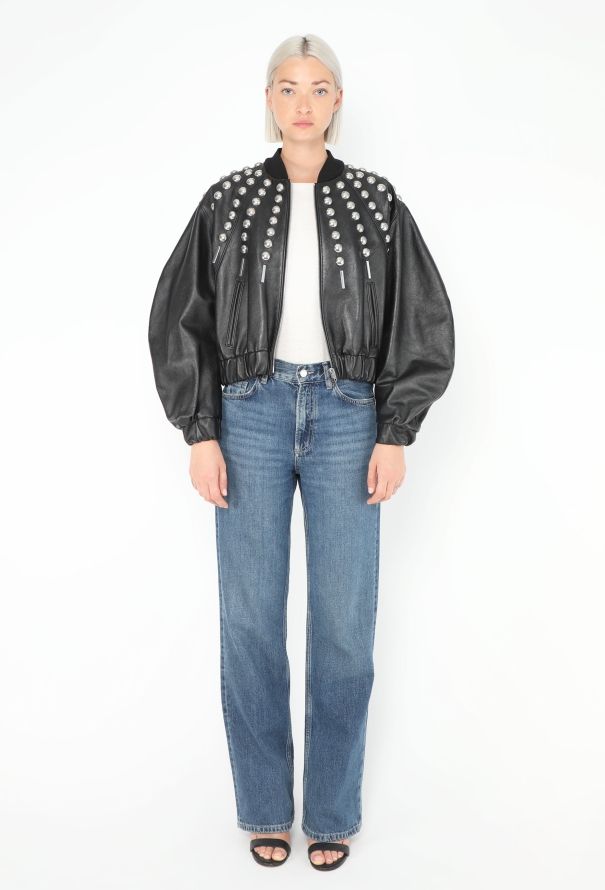 Céline S/S 2019 Studded Lambskin Bomber - 4