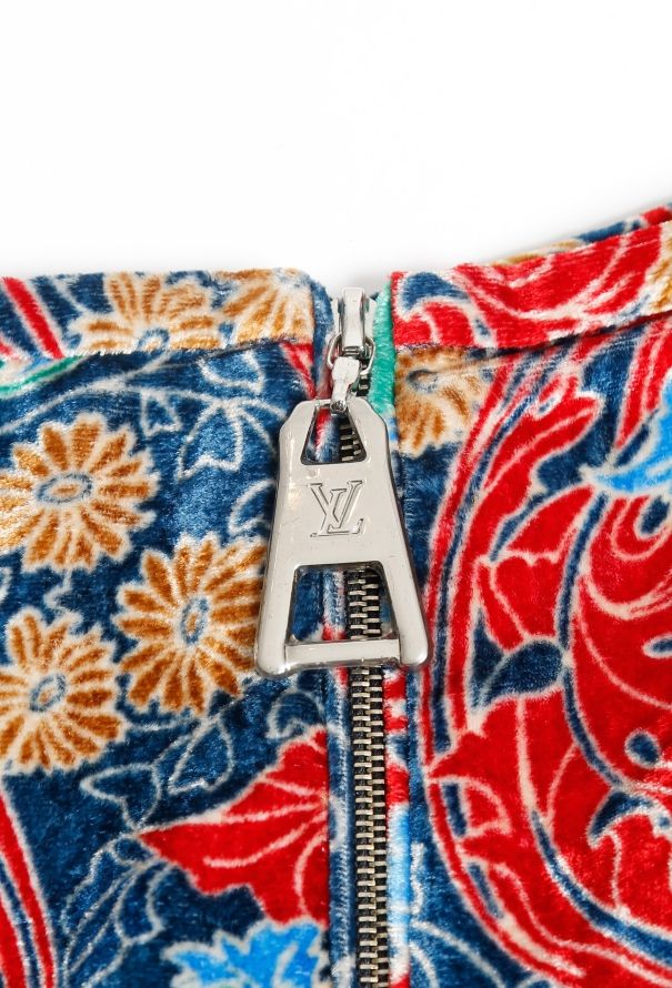 Louis Vuitton 2015 Floral Velvet Skirt - 6