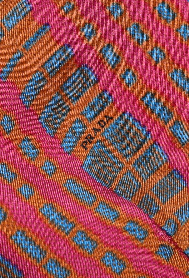 Prada Geometric Printed Silk Shirt - 7