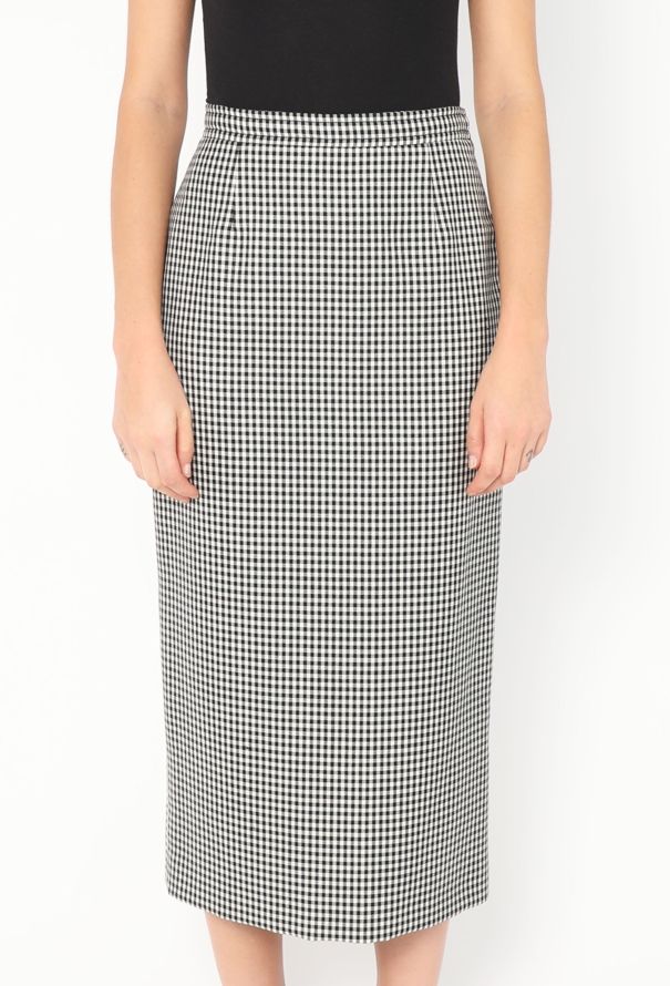 Miu Miu 2016 Checkered Midi Skirt - 2