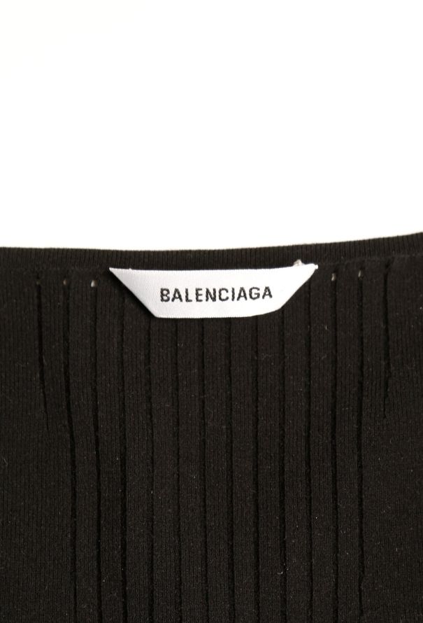 Balenciaga 2020 Ribbed Sweetheart Top - 4