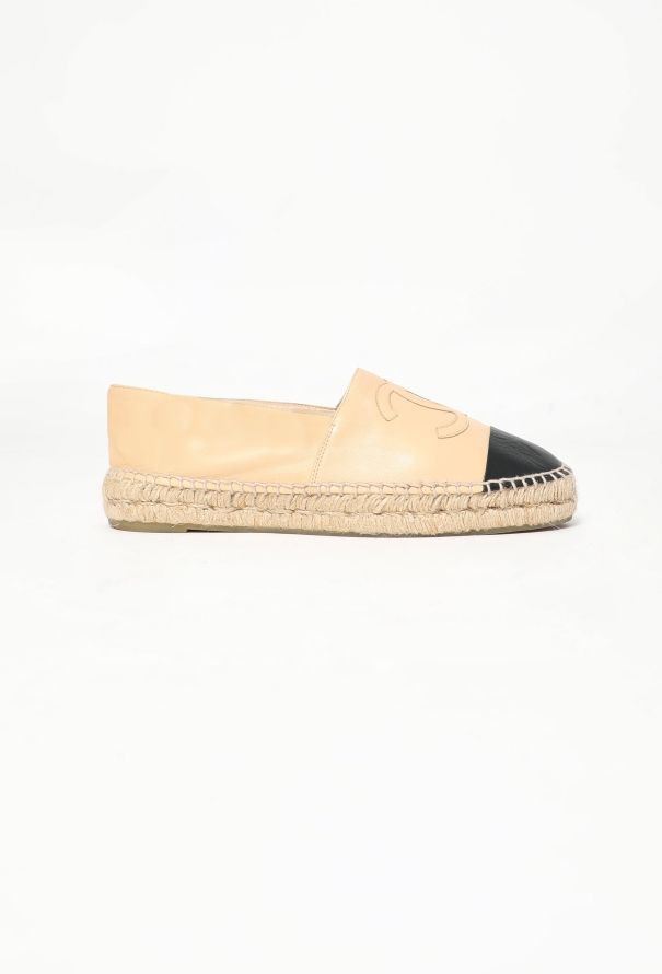 Chanel Bicolor 'CC' Leather Espadrilles - 1