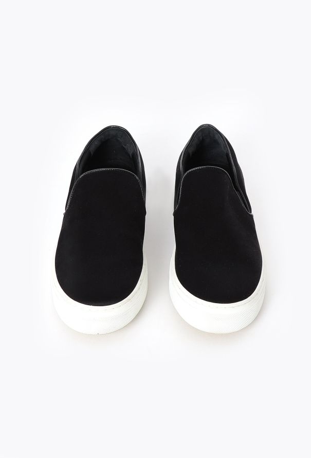 Céline 2014 Satin Slip-on Sneakers Black - 2
