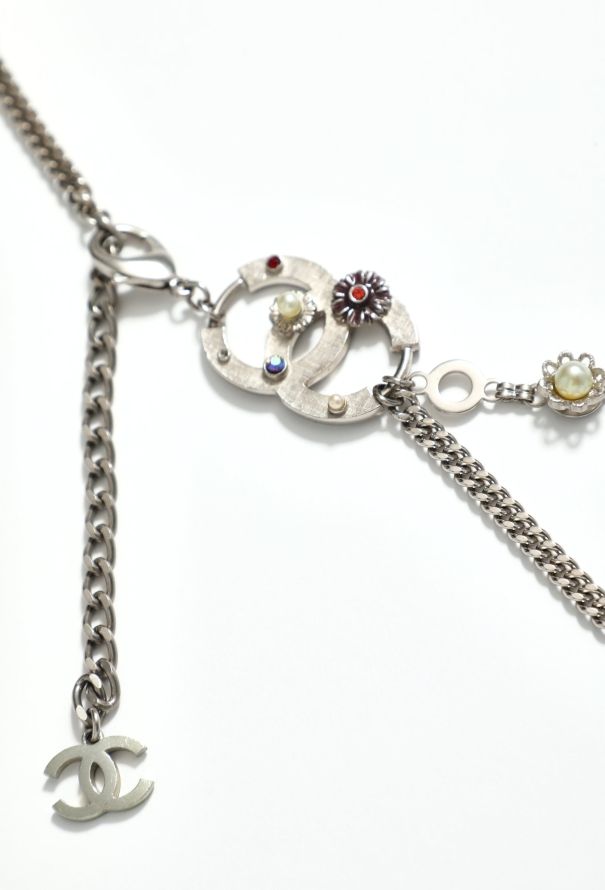 Chanel S/S 2005 Floral 'CC' Chainlink Belt - 5