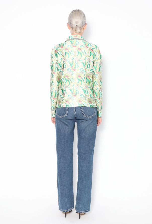 Prada S/S 2003 Floral Brocade Jacket - 5