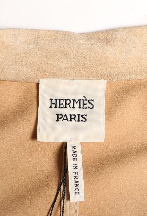 Hermès S/S 2011 Belted Suede Jacket - 6