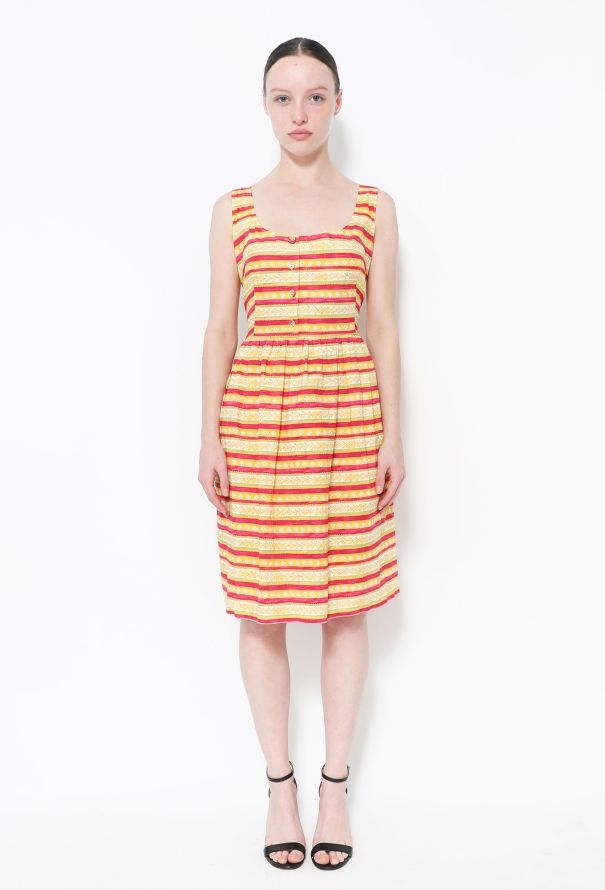 Prada Striped Cotton Dress - 1
