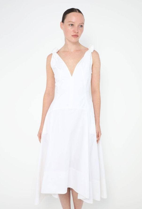 Bottega Veneta 2022 Asymmetrical Poplin Dress - 2