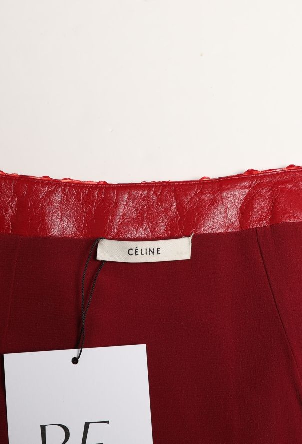 Céline Python Pleated Lambskin Skirt - 5