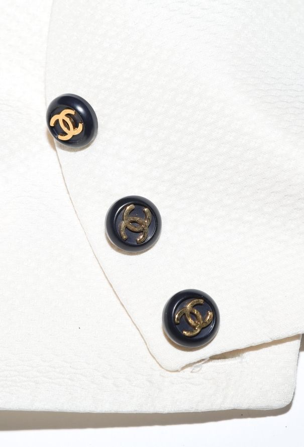 Chanel 1994 Silk Piqué Bandeau - 6