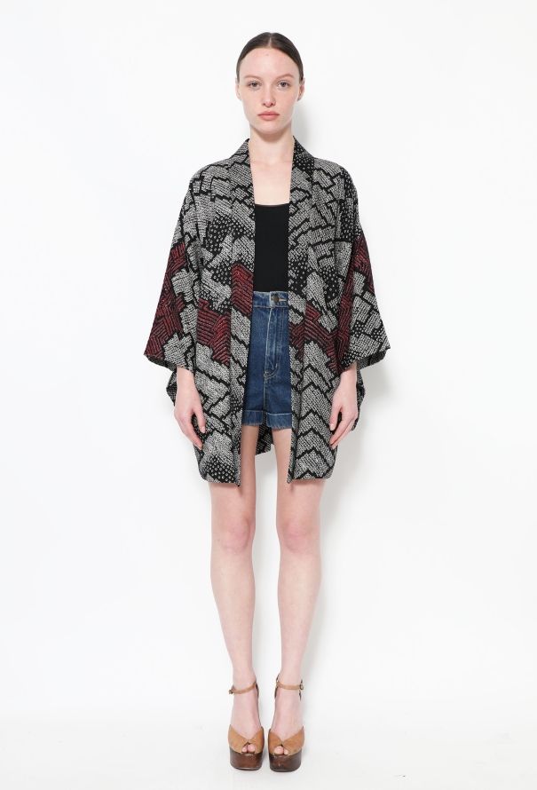 World Treasures Authentic Tricolor Crêpe Kimono - 1