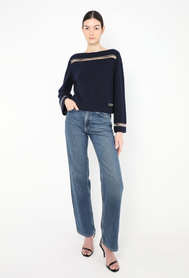 Chanel Resort 2020 Chainlink Cashmere Sweater - 3
