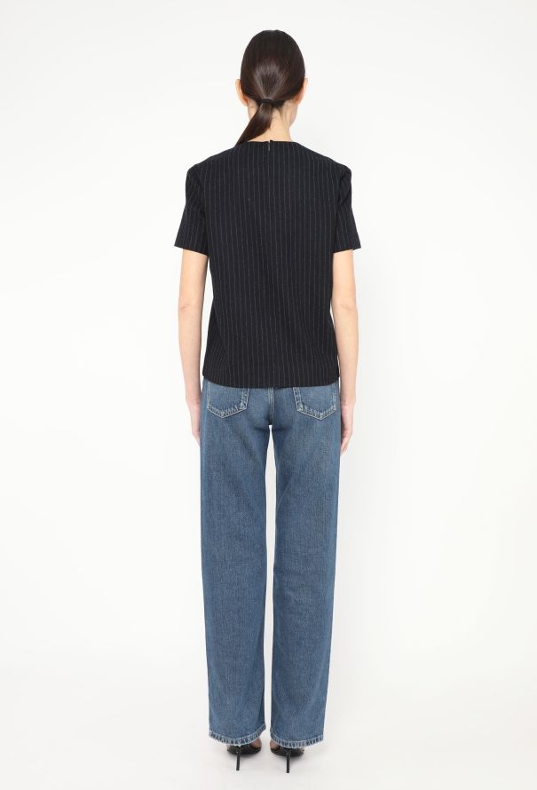 Céline Pre-Fall 2012 Pinstripe Top - 5