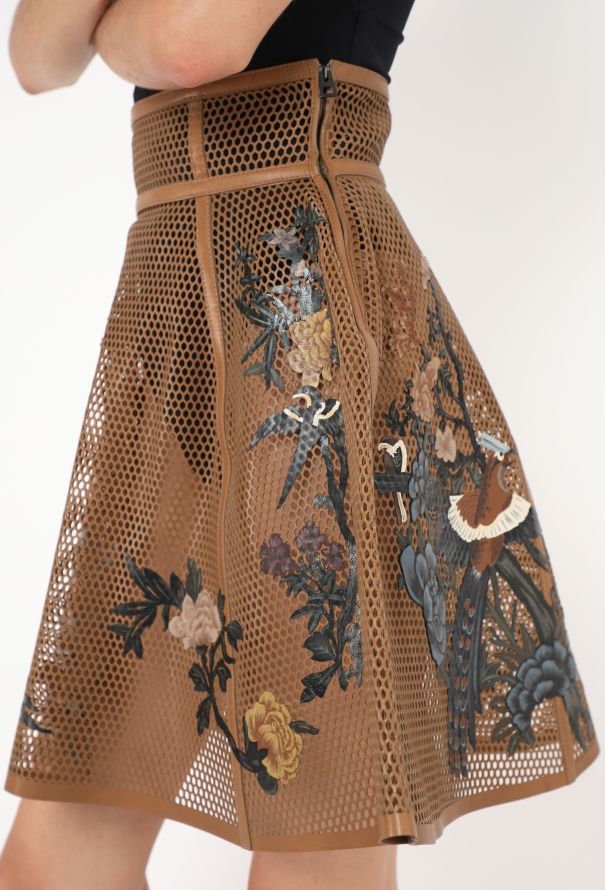 Dior STUNNING 2022 Hand-Painted Honeycomb Skirt - 3