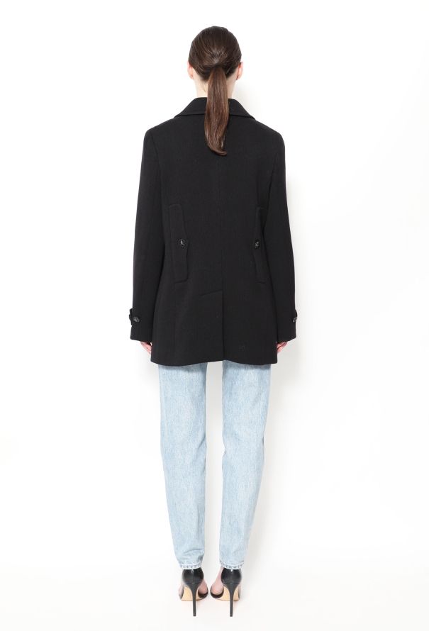 Chanel Double-Breasted Wool Peacoat - 4