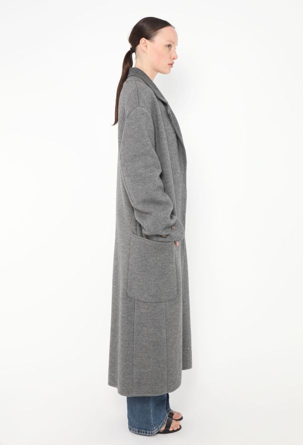 Céline Cashmere Lapel Oversized Coat - 3
