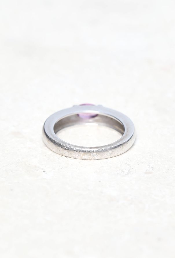 Chaumet 18k White Gold & Pink Sapphire Ring - 5