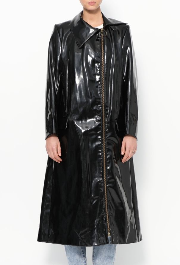 Iconic Pierre Cardin '70s Vinyl Trench Coat - 3