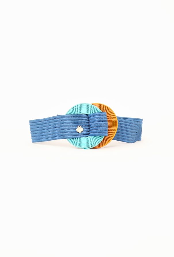 Saint Laurent Vintage Woven Silk Belt - 1