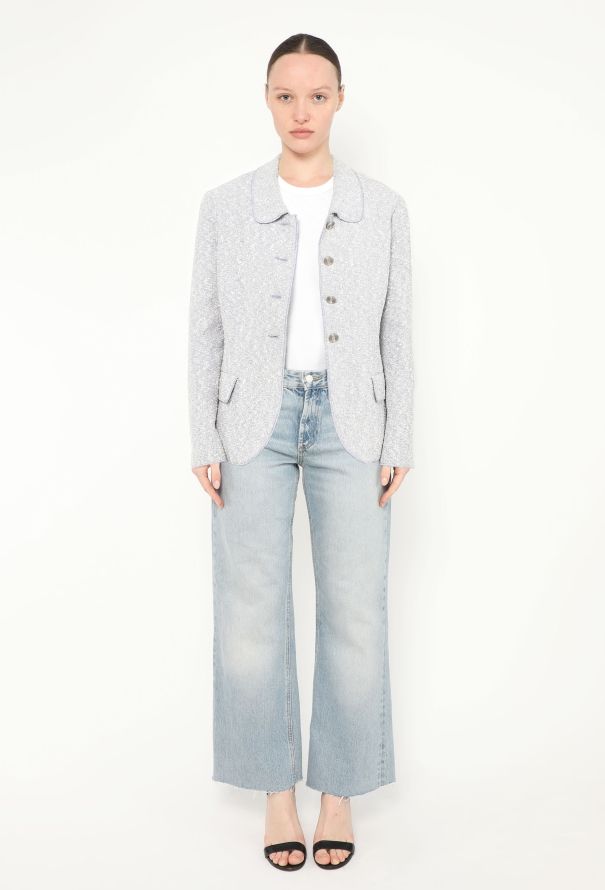 Chanel 1996 Bouclé Tweed 'CC' Jacket - 3