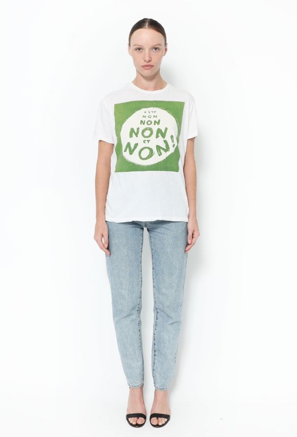 Dior F/W 2018 'C'est Non' Cotton Tee - 3