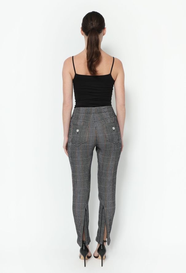 Chloé F/W 2019 Plaid Zip Trousers - 4