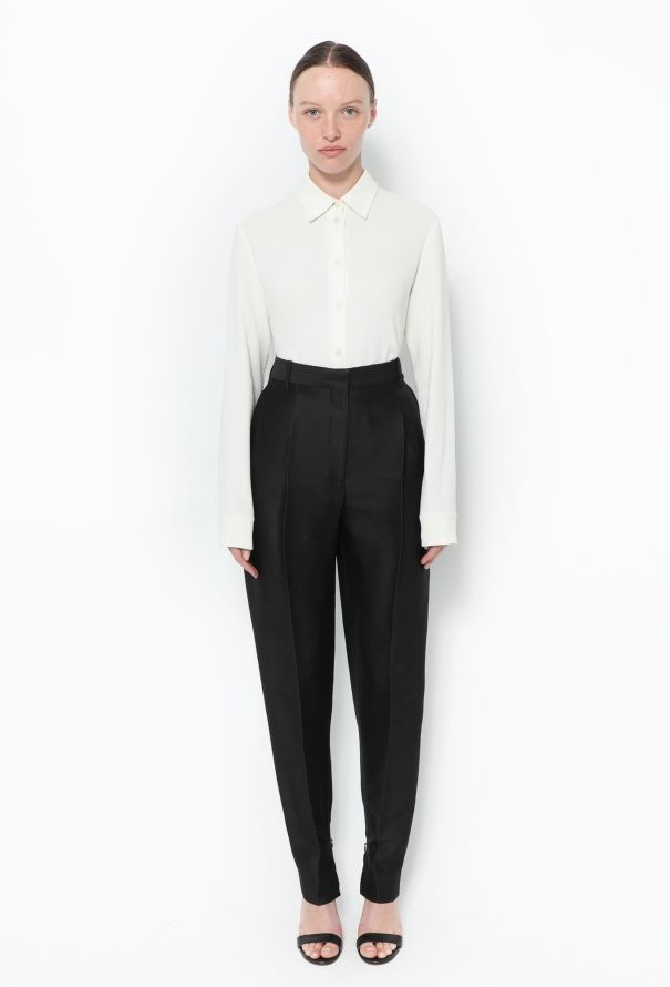 Céline Classic Tapered Crêpe Trousers - 1