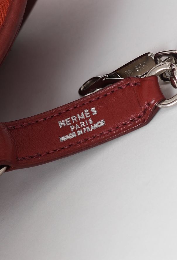 Hermès Red Swift Trim Bag - 12