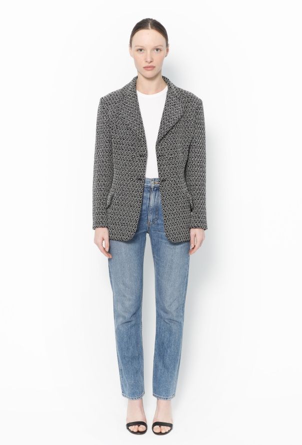 Chanel S/S 1998 Bicolor Embroidered Jacket - 3