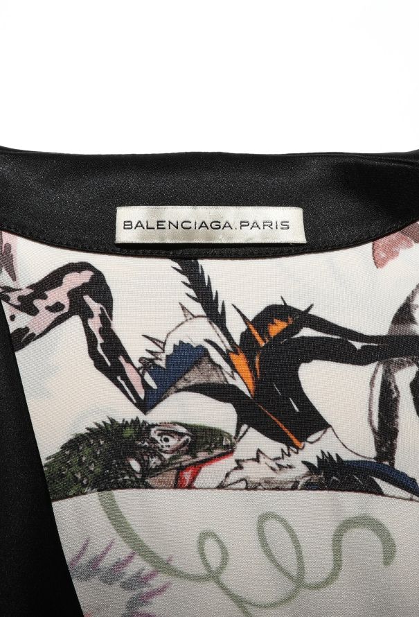 Balenciaga F/W 2011 Asymmetrical Floral Dress - 6