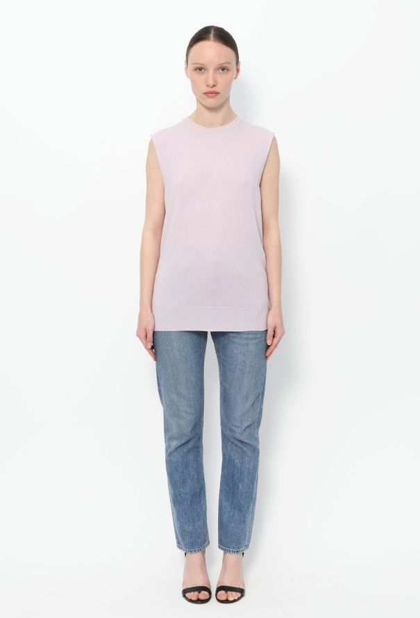 Jil Sander Sleeveless Cashmere Top - 2