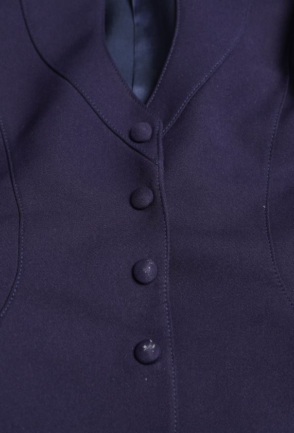 Thierry Mugler '90s Cinched Lace Trim Ensemble - 9