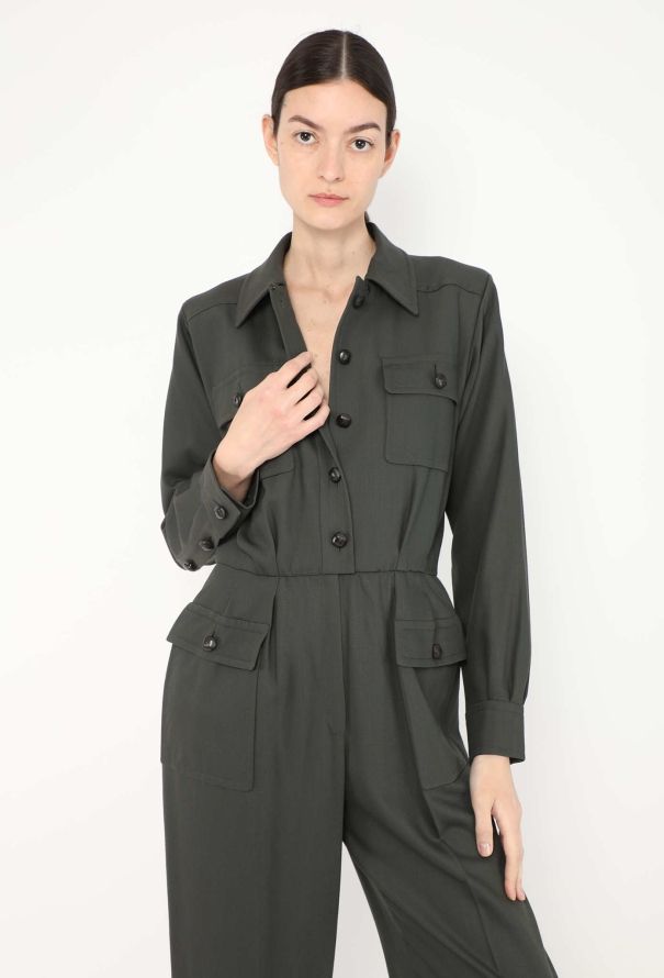 Saint Laurent 1998 Wide-Leg Utility Jumpsuit - 1