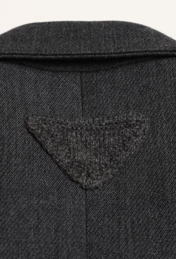Prada F/W 2023 Tailored Knit Collar Suit - 13