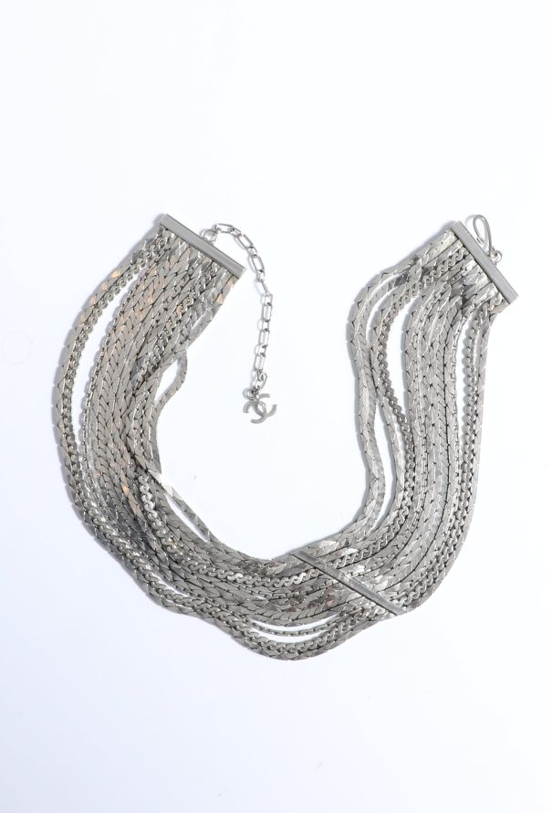 Chanel Layered Chainlink Choker - 4