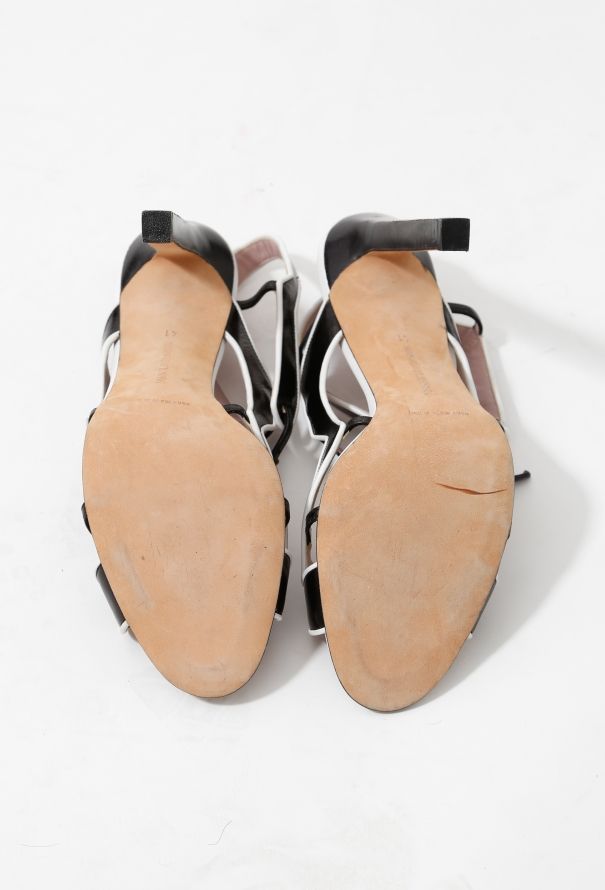 Manolo Blahnik Cut-Out Leather Sandals - 13