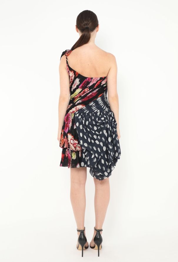 Christian Lacroix S/S 2009 One-Shoulder Patchwork Dress - 5