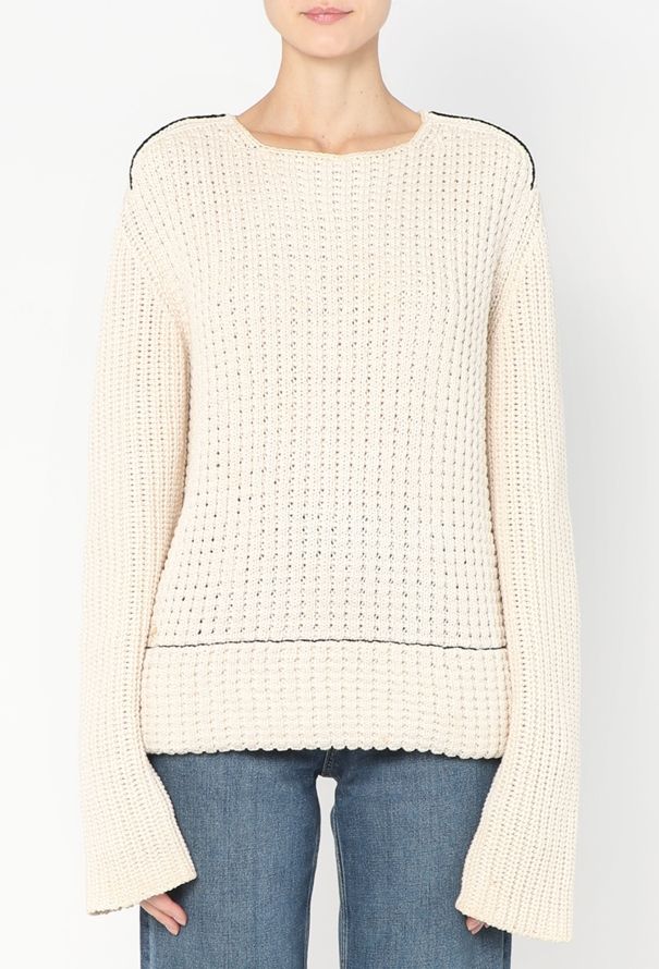 Céline Contrast Trim Knit Sweater - 1