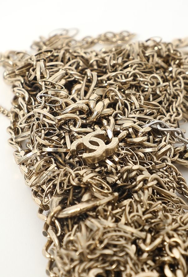 Chanel Multi-Strand 'CC' Chainlink Necklace - 7