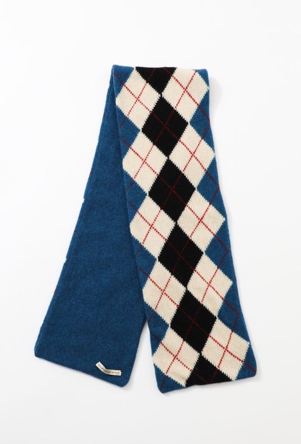 Balenciaga 2007 Argyll Knit Scarf - 1