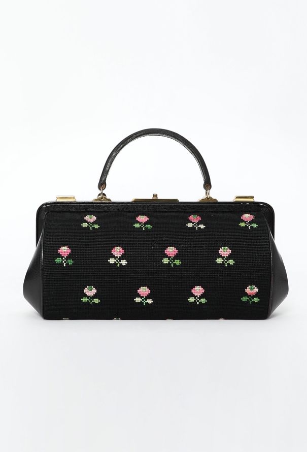 Floral Top Handle Bag - 3