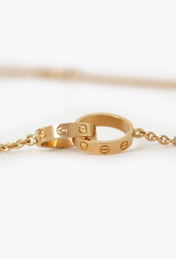 Cartier 18K Yellow Gold Love Pendant - 3
