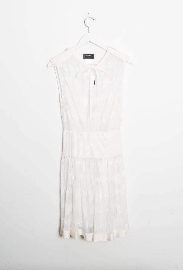 Chanel 2016 Embroidered 'CC'  Flared Dress - 7