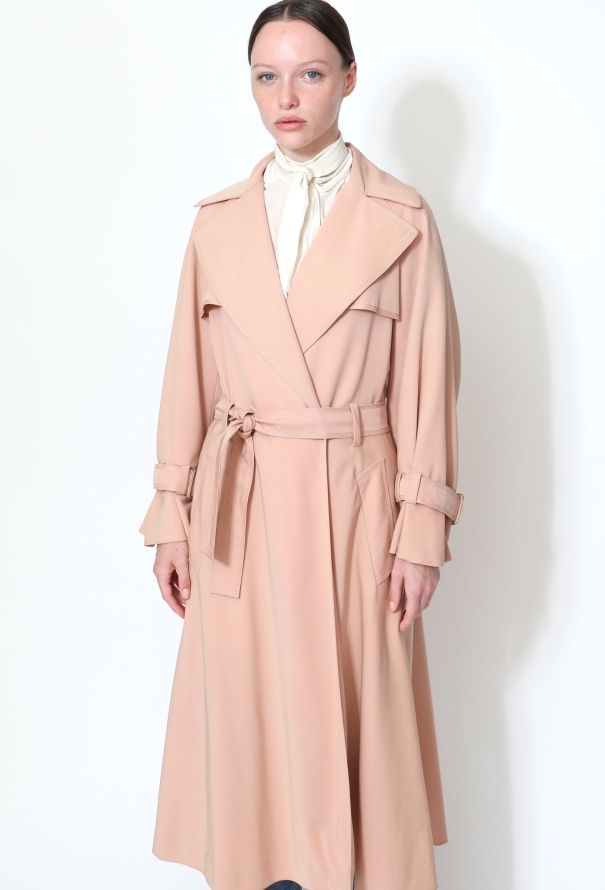 Ted Lapidus ‘70s Twill Belted Trench Coat - 4