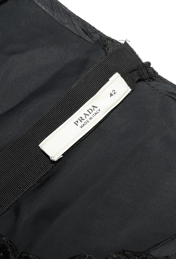 Prada 2009 Embellished Bib Satin Dress - 5