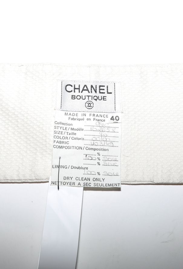 Chanel 1994 Silk Piqué Bandeau - 5